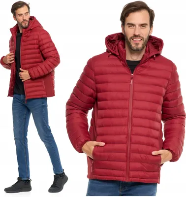 Produktbild von Männerjacke - Übergangsjacke Größe XXL - gesteppte Jacke Rot - Herbstjacke