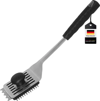 Image de bremermann Brosse à barbecue, retourneur de grillades 2en1, acier inoxydable