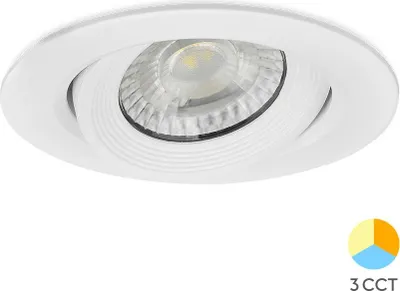 Immagine prodotto di Faretto da incasso per soggiorno, bianco, 10 W, 950 lm - 3000 K-4000 K | IP20