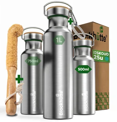 Isolierflasche 500ml Edelstahl – 25h kalt, 13h warm, auslaufsicher