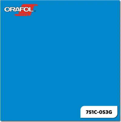 Produktbild von Plotterfolie ORACAL 751C-053G Hellblau glänzend 31,5 x 20 cm