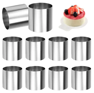 Produktbild von Set mit 10 Mini-Backformen für Kuchen und Mousse
