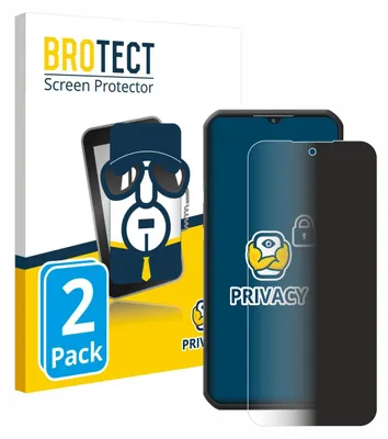 A product shot of a screen protector packaging and a smartphone with a screen protector applied.