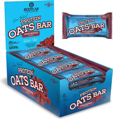 Produktbild von BODYLAB Protein Oats Bar - 12x100g - Beerenmix