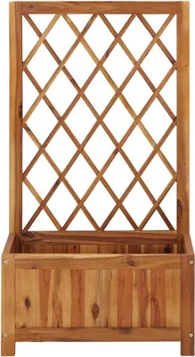 Produktbild von "im Sonderangebot"Garten-Hochbeet - CLORIS - Pflanzkasten - mit Spalier Massivholz Akazie - DEMöbel6159700