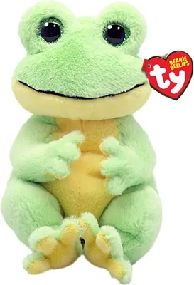 Image de Ty Beanie Babies Bellies Snapper Frog, 15cm