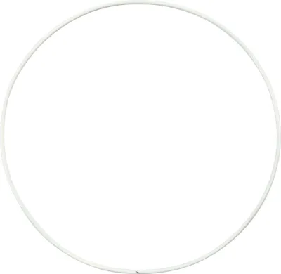 Produktbild von Creativ Company Metalldrahtring, D 15 cm, Stärke 2 mm, weiß, 10 Stück 1 Box