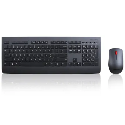 Produktbild von Lenovo 4X30H56816, Volle Größe (100%), Kabellos, RF Wireless, Schwarz, Maus enthalten