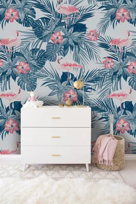 Produktbild von Coloray Fototapete 104x70 cm Vlies-Fototapete - Indigo Flamingo Birdsphoto.