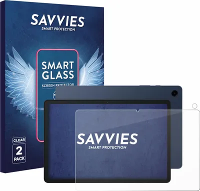 Produktbild von 2x Savvies Schutzglas Folie für Samsung Galaxy Tab A9 Plus (Display+Kamera) 9H Panzer Schutzfolie Glas Displayschutz klar transparent
