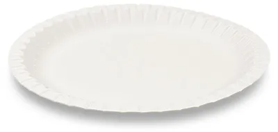 Produktbild von 100x Pappteller aus Frischfaser rund Ø18cm fettdicht weiß