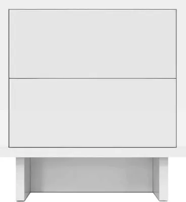 Productafbeelding van Furniture24 Nachtkastje Noma N09, nachtkastje, 40 X 33 X 43,5 Cm, wit