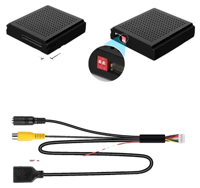Obrázek produktu pro Bezdrátové Carplay Android Auto, přehrávání multimédií přes USB, podpora kamery, černá barva