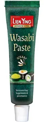 Produktbild von Lien Ying Wasabi Paste 43g Tube vegan glutenfrei nach Meerrettich scharf