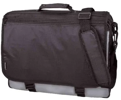 Produktbild von LiGHTPAK Umhängetasche "WAVE" Polyester schwarz/grau