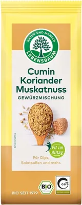 Produktbild von Cumin Koriander Muskatnuss 45g von Lebensbaum