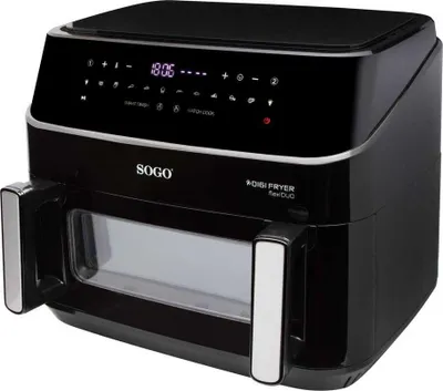 Produktbild von Sogo FRE-SS-10895, Heißluftfritteuse, 10,5 l, 50 °C, 200 °C, 60 min, Doppel