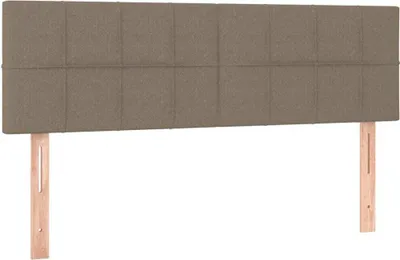 Produktbild von vidaXL Kopfteile Taupe 144x5x78/88 cm Stoff
