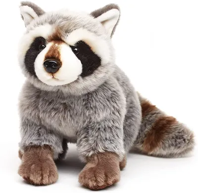 Imagen del producto de Peluche de mapache, 26 cm - Fabricado con materiales ecológicos