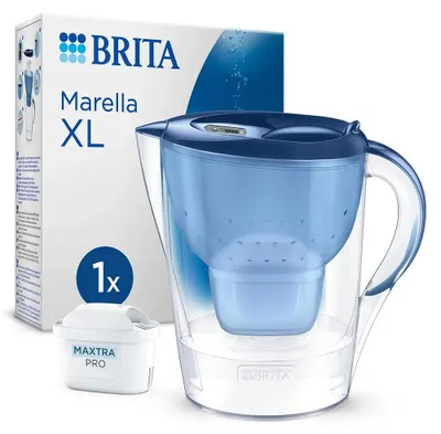 Produktbild von Brita Marella Xl Wasserfilter-kanne Mit 1 Maxtra Pro Pure Performance Filterkartusche Durchsichtig Durchsichtig One Size