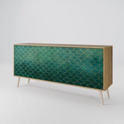 Immagine prodotto di Spacerebels cassettiera a 3 ante - credenza cassettiera - credenza alta - mobile armadio - soggiorno camera da letto - 57,5×164,5×42 (HxLxP)