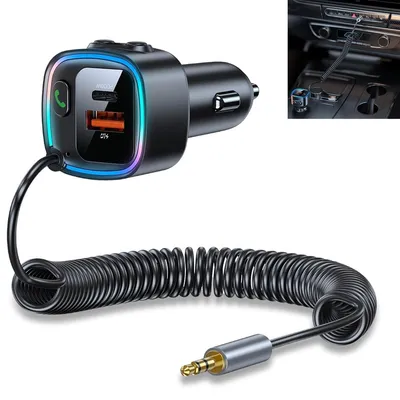Produktbild von Aux Bluetooth 5.4 Adapter Auto Bluetooth Empf?nger Klinke 3.5mm fš¹r Freisprechanruf und Wireless Musik