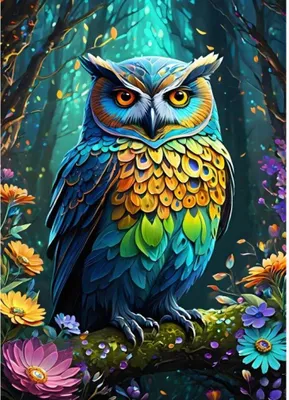 Immagine prodotto di Alipson Puzzle Gufo Blu - 500 pezzi - giocattolo colorato