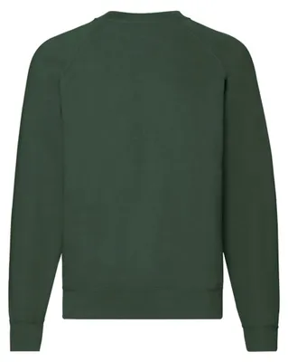 Produktbild von Fruit of the Loom - "Classic" Sweatshirt für Herren/Damen Uni Raglanärmel LT2391 (S) (Flaschengrün)