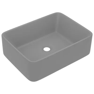 Obrázek produktu pro vidaXL umyvadlo Matt Light Grey 41x30x12 cm Keramika