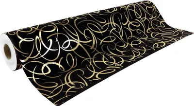 Produktbild von Clairefontaine Geschenkpapierrolle 50x0,70m gold auf Schwarz 211954C
