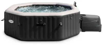 Zdjęcie produktu dla Intex PureSpa Jet & Bubble Deluxe, 1098 l, 6 os., Ośmioboczny, Bąbelkowy / strumieniowy masaż, PCW, Czarny