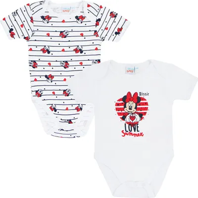 Produktbild von 2er-Pack Baby Bodys Disney Minnie Mouse Größe 67