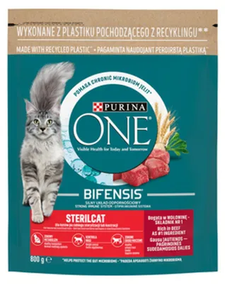Zdjęcie produktu dla PURINA One Bifensis Sterilcat Beef - sucha karma dla kotów - 800g