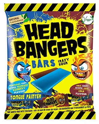 Produktbild von Head Bangers Bars Crazy Sour Raspberry & Cola 200g