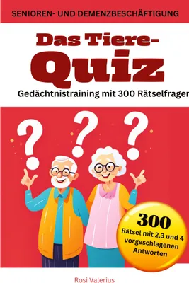 Produktbild von Das Tiere-Quiz Gedächtnistraining mit 300 Rätselfragen