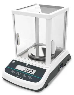 Analytische Waage 500 g x 0,001 g, Doppeldisplay, Laborwaage