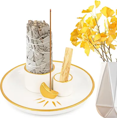 Produktbild von Maandesign 4-in-1 Räucherstäbchenhalter und Palo Santo Räucherschale