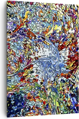 Produktbild von Bild auf Leinwand - Leinwandbild - Einteilig - Abstraktion modern - 70x100cm - Wand Bild - Wanddeko - Wandbilder - Leinwanddruck - Wanddekoration - Leinwand bilder - Wandbild - PA70x100-4045
