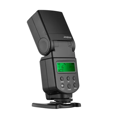 Produktbild von Andoer Universalblitz Speedlite GN40, einstellbares LED-Fülllicht, Kamerablitz mit Halterung, Ersatz für Canon, Nikon, Olympus, Pentax DSLR-Kameras