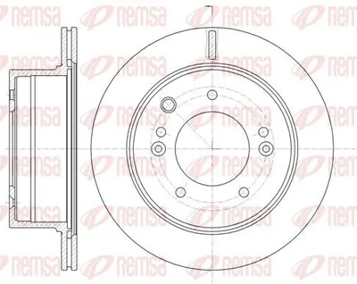 Produktbild von 2x REMSA Bremsscheibe 6993.10 hinten für KIA SORENTO I (JC) 314 9mm 87 5mm