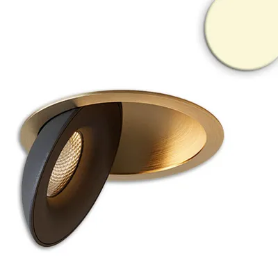 Produktbild von Isoled LED Einbauleuchte Sphere gold/schwarz, 2700K, 10W, CRI90, dimmbar 117375