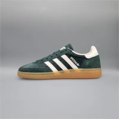 A single Adidas Handball Spezial shoe is shown against a plain gray background.