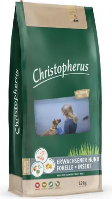 Produktbild von Christopherus Getreidefrei Forelle & Insekt 12 kg