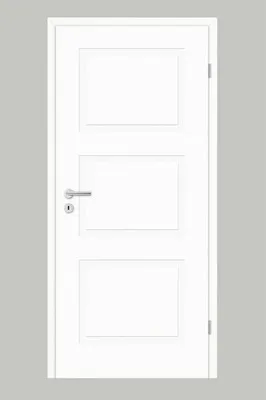 Produktbild von Pertura Zimmertür Mila 02 Design weiß lackiert (ähnlich RAL 9003) 73,5x198,5 cm Rechts
