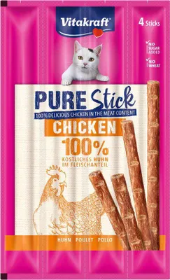 Image de Vitakraft Cat Pure Stick Huhn 4x5g