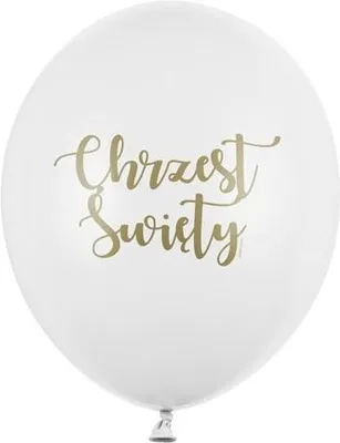 Productafbeelding van Ballonnen, 30 cm, voor een doopceremonie, pastelwit (1 verpakking / 50 stuks)