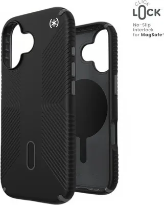 Produktbild von Speck Presidio2 Grip ClickLock & MagSafe - Case iPhone 17 (Black / Slate Grey / White)