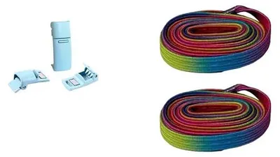 schnuersenkel magnete regenbogen blau
