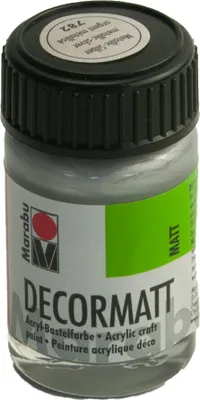 Produktbild von Marabu 1401 39 782 Decormatt Acryl, Metallic-Silber 782, 15 ml