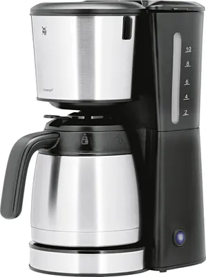 Produktbild von WMF Bueno 2-0412290011, Filterkaffeemaschine, 1,3 l, Kaffeekapsel, Schwarz, Silber